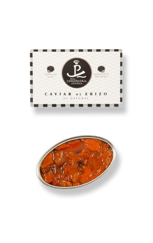 Caviar de huevas de erizo de mar